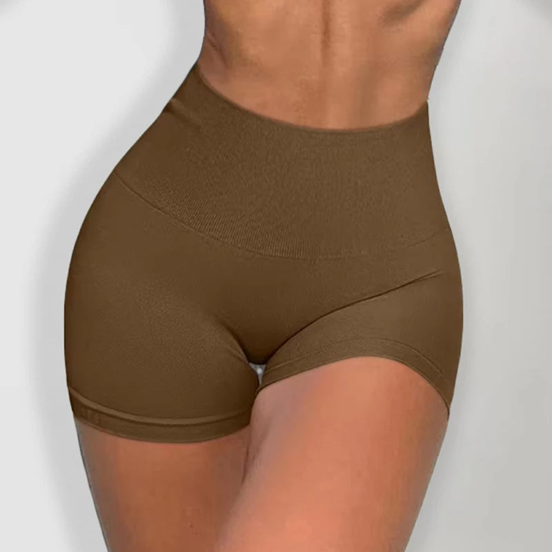 New Summer Seamless High-waisted Hip Lift No Awkward Line Yoga Sports Shorts for Women