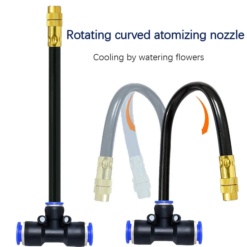 5-20M Universal Automatic Irrigation Sprinkler Kit Garden Balcony Atomization Sprinkler Watering Kits Rotating Copper Nozzle