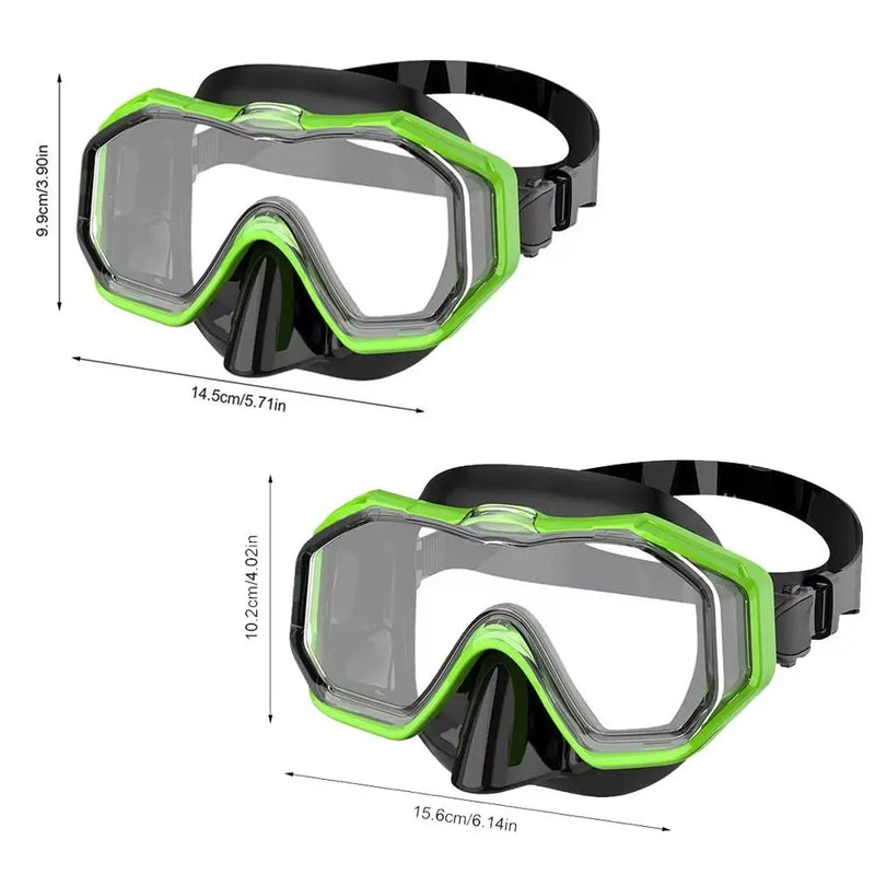 Unisex PC Glass Swim Goggles with Nose Cover PVC Strap | SAMAG