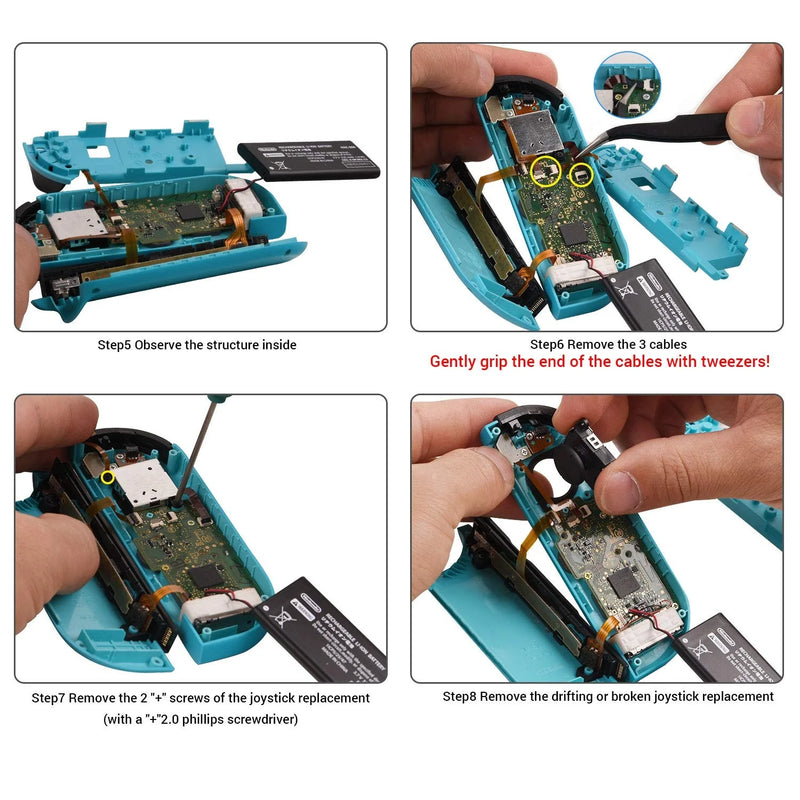Joycon Joystick Replacement for Switch /Switch Lite /Switch OLED Left Right Controller Repair Parts 3D Analog Thumb Stick