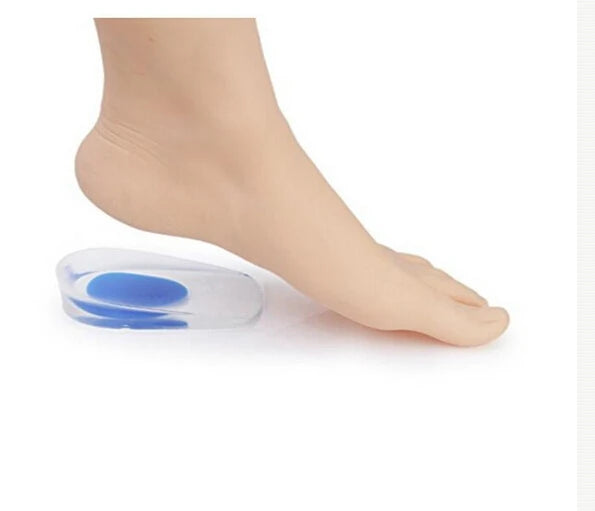 Silicone Gel Heel Cushion Insoles Men Women Support Shoe Pad Relief Foot Pain Soft Inserts Foot Pain Protectors High Heel Insert