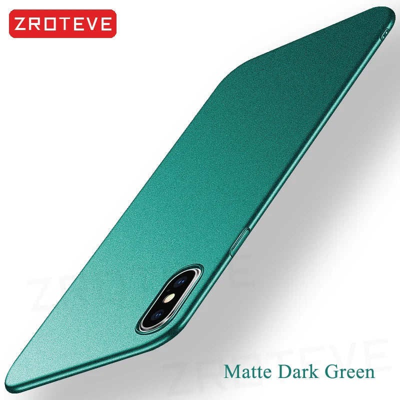 For iPhone X XR Case ZROTEVE Luxury Ultra Thin Frosted Hard PC Cover For Apple iphone XR XS Max iPhonex 10 iPhone10 Phone Cases