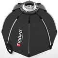 TRIOPO 55cm 65cm 90cm 120cm Foldable Octagon Softbox Bowens Mount for Sokani X100 COLBOR CL60 Godox Aputure LED Video Light