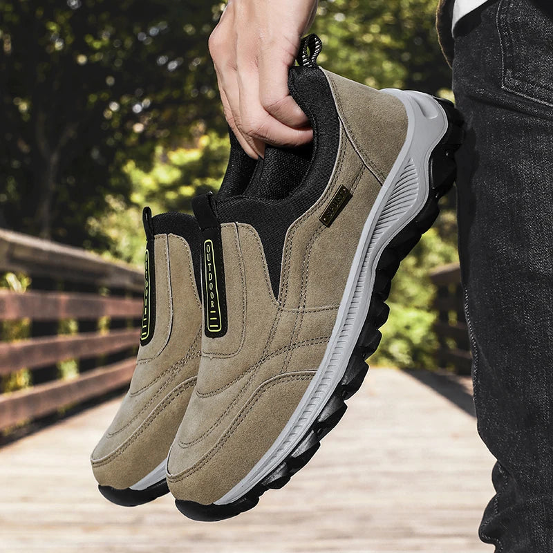 Men's non-slip casual sports shoes wear-resistant hiking shoes Outdoor 2025 fashion comfortable flat walking shoes for men