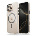 Luxury Magnetic Transparent Phone Case for iPhone 16 12 13 14 15 Pro Max for Magsafe Wireless Charge Shockproof Clear Cover