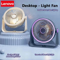Lenovo USB Rechargeable Table Fan Portable Small Fan for Student Dormitory Computer Summer Gadget Home Desk Office Cooling Fan