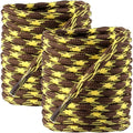 Round Wave Shape Non Slip Heavy Duty and Durable Outdoor Climbing Shoelaces Hiking Shoe Laces Shoestrings 2 Pair