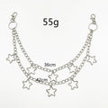 Punk Metal Crescent Geometric Bag Chain Hip Hop Hipster Cool Hundred Pair Pants Chain For Men and Women Rock and roll Accessorie