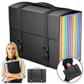 25 expandable document bags with handles, accordion-style document organizer, suitable for A4/Letter size documents.