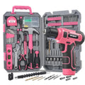 Tool Set with 8V Drill Home DIY Repair and Maintenance, Cordless USB Electric Driver, Hand Kit for Women and Men | SAMAG