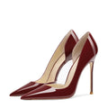 2026 Fashion Gradient Color Side Empty High Heels Women's Thin Heels 12cm Shallow Mouth Sexy Pointed Temperament Single Shoes