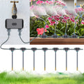 Dual Zone Independent Smart Bluetooth Wifi Irrigation Timer Mist Cooling Kit APP Customized Watering Program Quick Connection