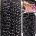 40 42 Inch HD Loose Deep Wave 13x6 Lace Front Human Hair Wigs Brazilian Curly Water Wavy 13x4 Lace Frontal Wigs For Women 250%