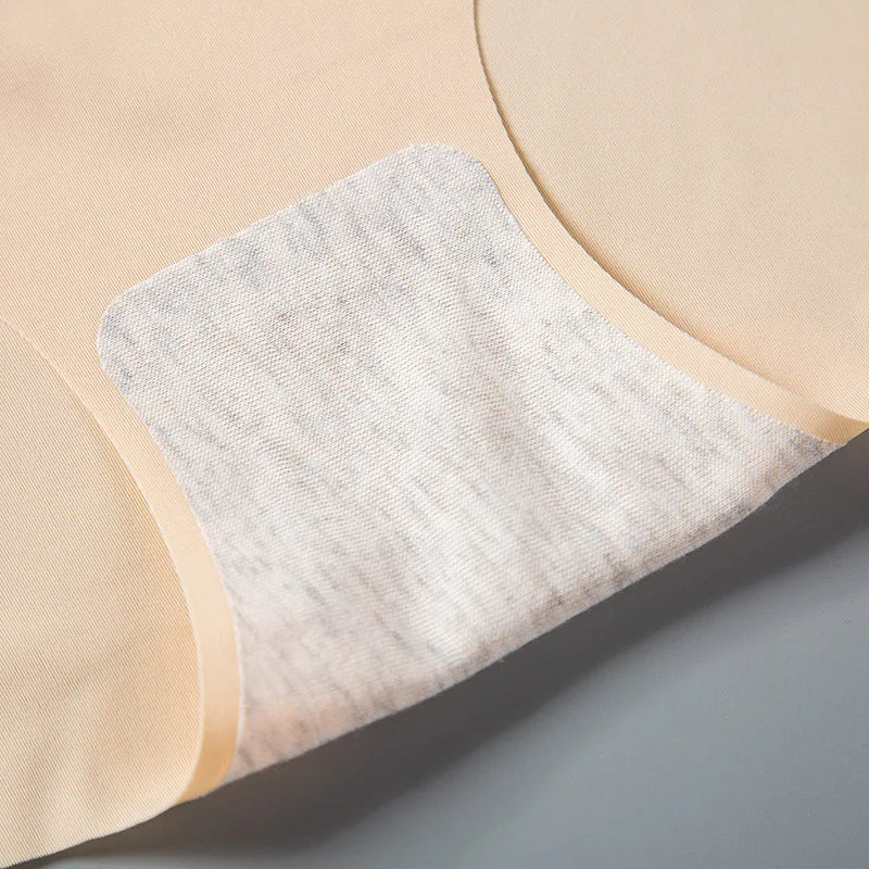 3Pcs/Lot High Waist Panties Women Ice Silk Seamless Underwear Invisible Hip Lift Briefs Girls Underpants Female Sexy Lingeries