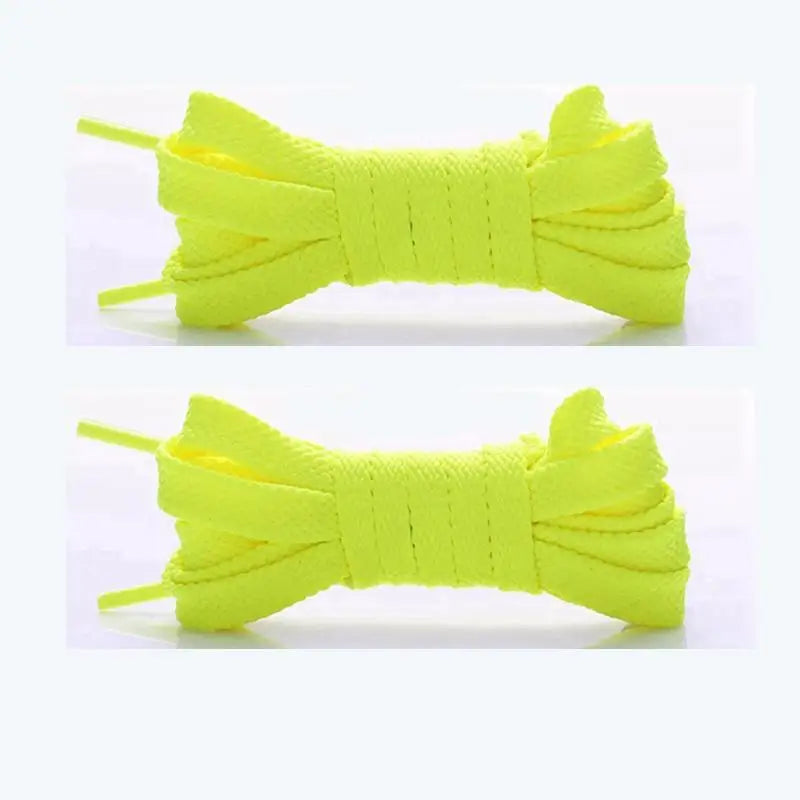 Flat Shoelaces Solid Neutral Color Replacement Shoe Strings Suitable for Sneakers Dad Shoes