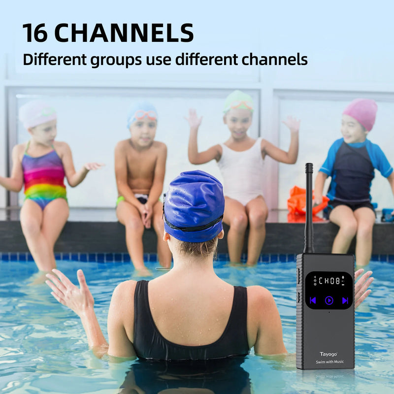 Swimming Headphones Waterproof for Spotify Music Wireless Earphones No MP3 Download Required for Swimming