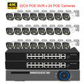 XMEYE 32CH 4K Security Camera System 8MP POE AI Camera 5MP Face Detection Outdoor Color Night Vision Video Surveillance NVR Set