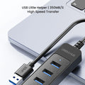 USB 3.0 Power Adapter 4-Port Multi-Function USB Hub USB 2.0 Type-C Hub Multi-Function Expansion Accessory