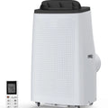 14000 BTU Portable Air Conditioner, 3-In-1 Cooling for 750 Sq.Ft Rooms,Quiet, Remote Control, LED Display, 24H Timer, Window Kit, Energy Efficient,Home/Office Use,Grey Top