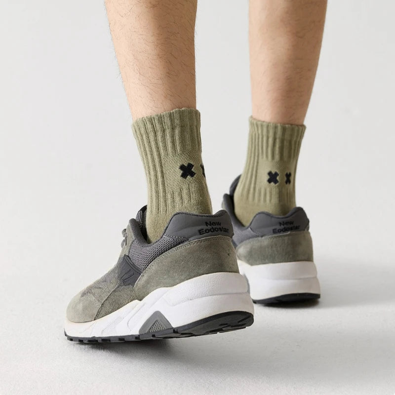 Pairs Men's Spring Autumn Mid Tube Socks Pure Cotton | SAMAG