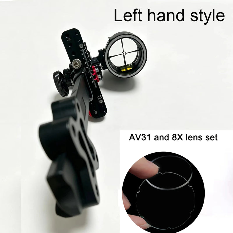 Single Pin Compound Bow Sight, Aluminum Alloy Long | SAMAG
