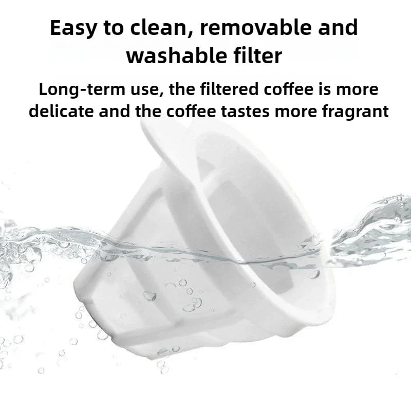 300W Small Household Palm Coffee Machine Kitchen Appliances Office Freshly Ground Coffee Tea Maker Drip Type 220V-240V
