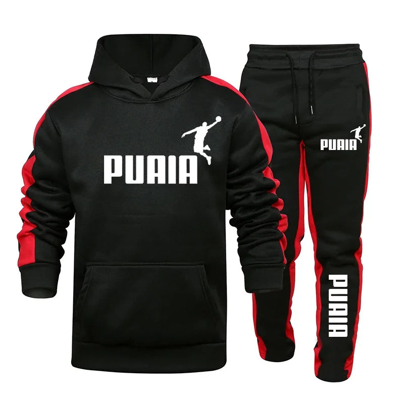 Men's hooded sweatshirt + sports pants set for autumn | SAMAG
