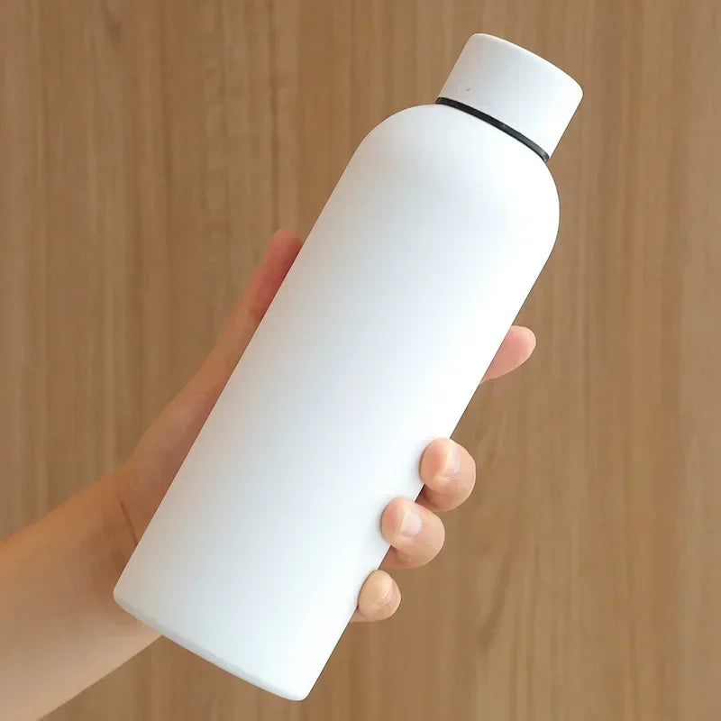 Thermos Bottle Stainless Steel Thermal Water Bottle Cup Thermal Coffee Mug Insulated Vacuum Tumbler Rubber Paint Sports Kettle