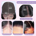 13x4 Lace Front Wigs Human Hair Body Wave Transparent Lace Front Wigs 250% Density Natural Black Color Human Hair Pre Plucked With Baby Hair For Women Natural Looking 34 Inch