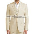 Summer Linen Suit Men Casual Party Classic Blazer Pants 3 Pieces Holiday Travel Tailor-made Breathable Cool Male Outfits