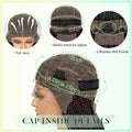 99J# Knotless Box Braided Wigs with Wavy Ends Synthetic Full Lace Braided Lace Wig with Baby Hair Lace Frontal Boho Braids Wig