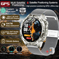 2026New Military Tank GPS SmartWatch Offline Map 10ATM Swim 2GB RAM Music Altitude Compass Bt Call Fitness Sports Smartwatch Men