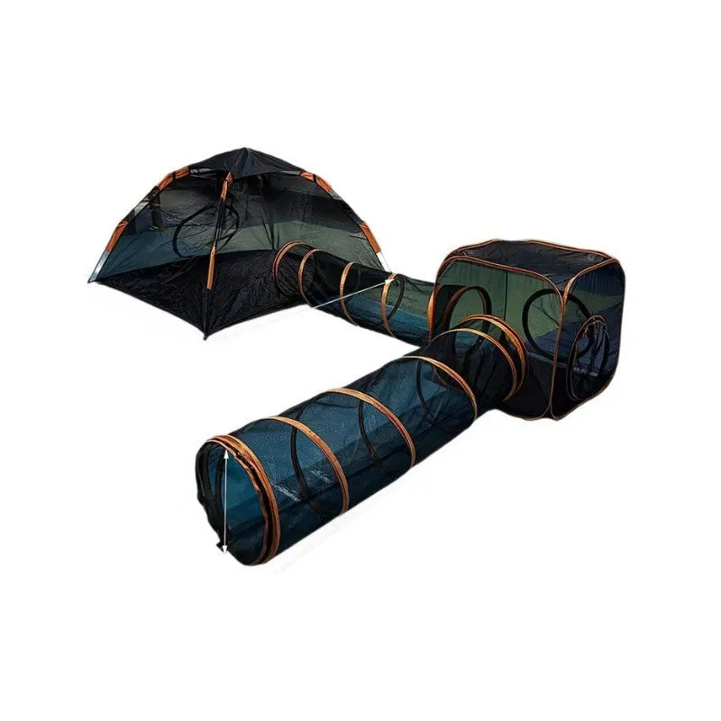 6-in-1 Portable Outdoor Pet Tame Cage Tunnels Houses Portable Foldable Kit for Cats Dogs Enclosure Play Tent Pen Pet Products