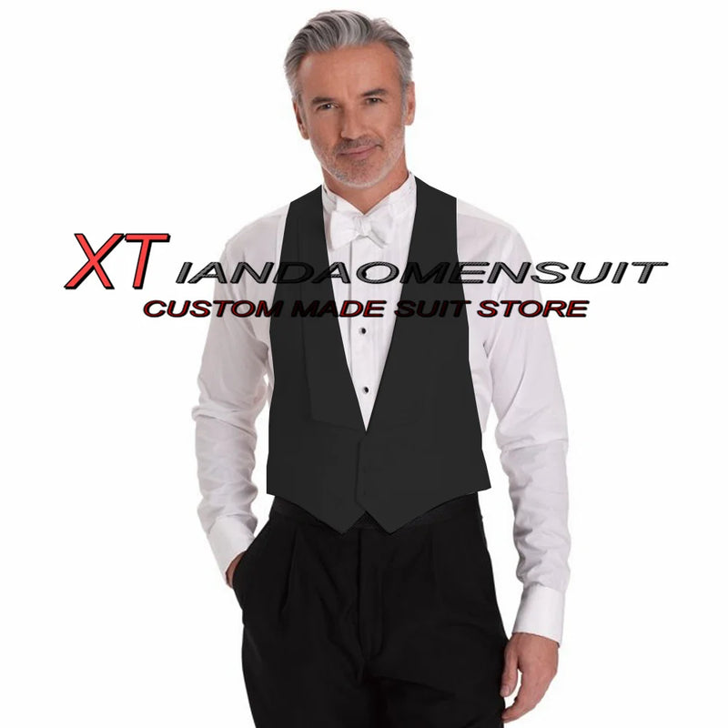 Men's Suit Vest Wedding Groom Sleeveless Jacket Lapel Formal Waistcoat Party Slim Fit Vests for Male chaleco hombre