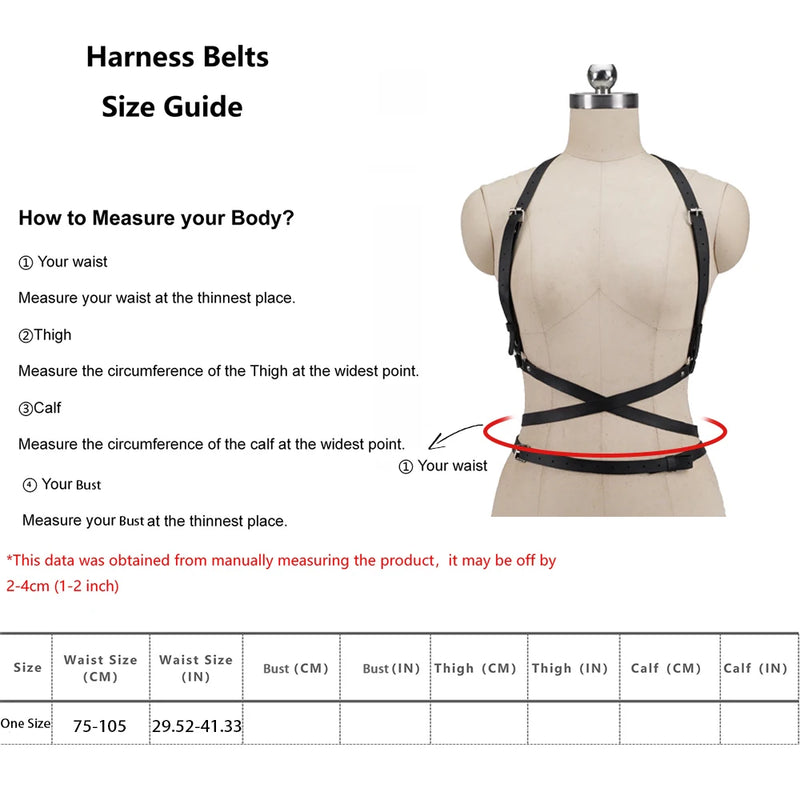 Fashion Belt Street Style Bondage Corset Belt Goth Suspender for Women Casual WildDecoration Waistband Punk Clothing Accessoly