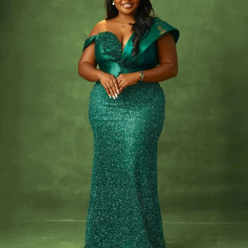 Customized Luxury Aso Ebi Mermaid 3D Lace Pearl | SAMAG