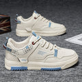 Men's Fashion Street Skateboarding Shoes Good Gripping Casual Sports Shoes Lace-Up Breathable Lightweight Walking Shoes