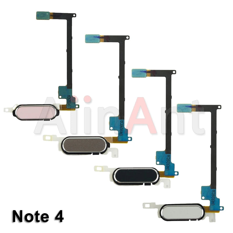 Aiinant Home Button Touch ID Fingerprint Sensor Flex Cable For Samsung Galaxy Note 4 5 7 8 9 10 20 Plus Lite Ultra