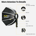 SMDV Flip 32 Quickly Release Parabolic Out Door Softbox for Godox Flash Soft box V1 AD100PRO AD300PRO V860III AD200