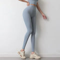 Summer new double-sided woolen nude fitness pants no embarrassing line women's sportswear buttocks lifting high waist yoga pants