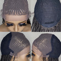 Ponytail Braided Wigs 36inch Cornrow Braided Wigs Synthetic Full Lace Knotless Braids Wig with Baby Hair for Black Women