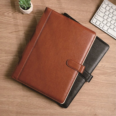 Leather High - End Office Folder Multi - Functional A4 Paper | SAMAG
