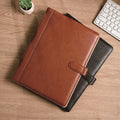 Leather High-End Office Folder Multi-Functional A4 Paper Folder Binder Detachable Calculator Set Office Supplies