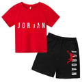Kids 2 - Piece Letter Print Sports Outfit - Short Sleeve - View 13 | SAMAG