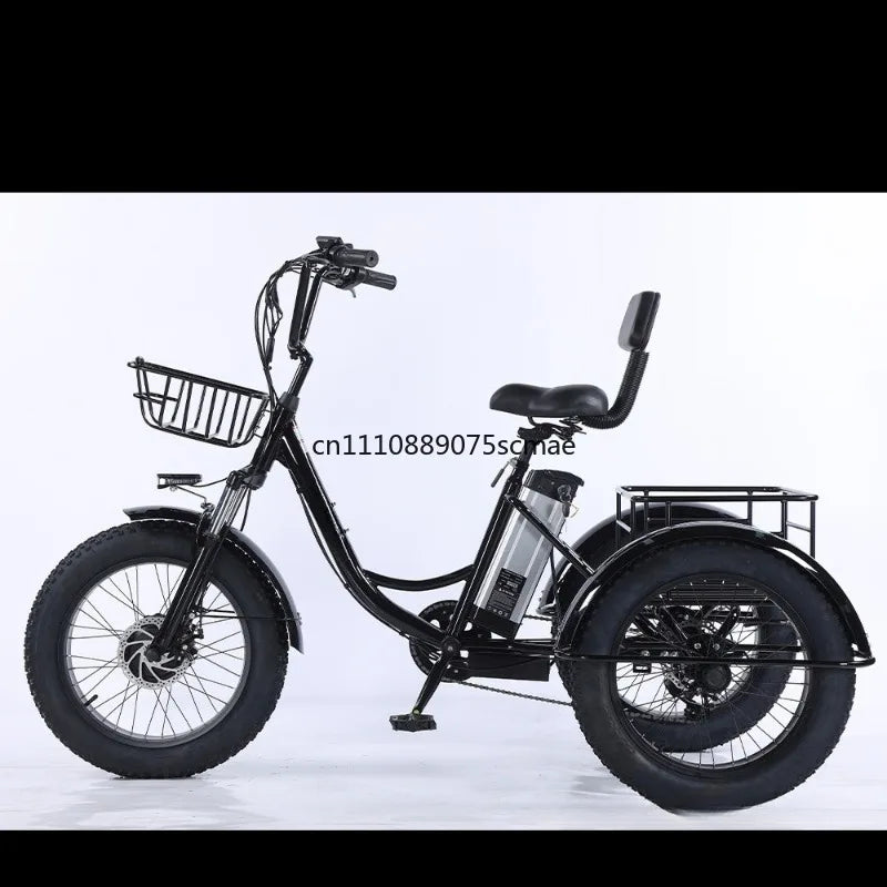 20-Inch spot pedal electric power fat tire tricycle Russia hot-selling snow rough tire leisure and entertainment