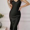 Sexy Nightie Woman Suspender Nightdress Backless Camisolas Night Dress Lingerie Nightgown Sleep Tops Pajamas Satin Woman