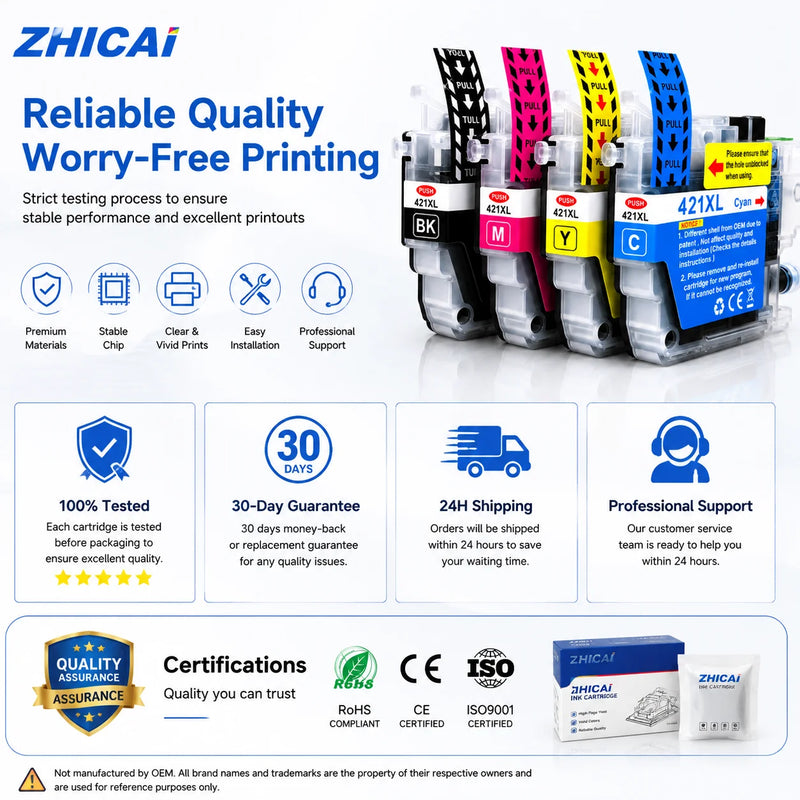 421 LC421XL LC421 421XL Ink Cartridge Compatible - Visuel 6 | SAMAG