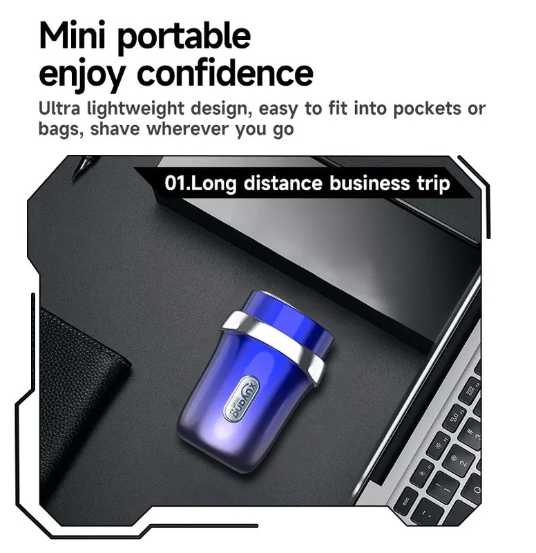 Mini Electric Sensor Shaver Portable Powerful Storm Razor For Unisex, Portable, IPX7 Washable, Electric Razor For Vehicle/Travel