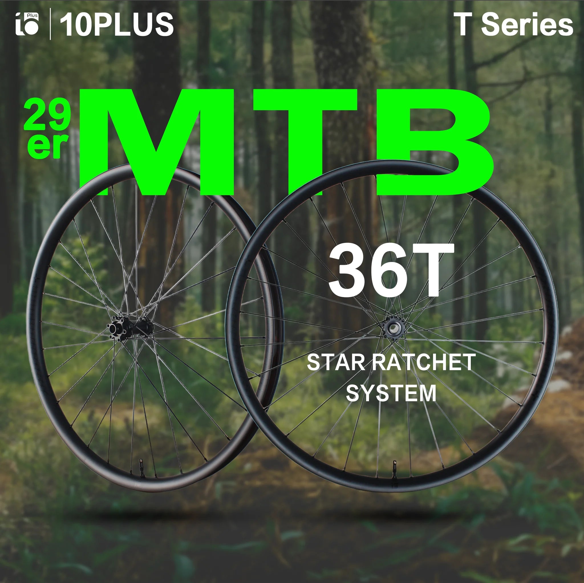 10PLUS 29er MTB Carbon Wheels T Series Mountain Bicycle Rims Carbon Wheelsets 30mm Width 24 Depth