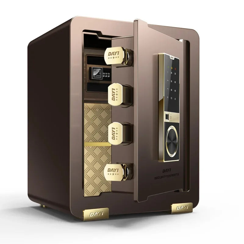 Electronic Safe Deposit Box Digital Password & Fingerprint Unlock For Store Money Jewelry Documents - View 3 | SAMAG
